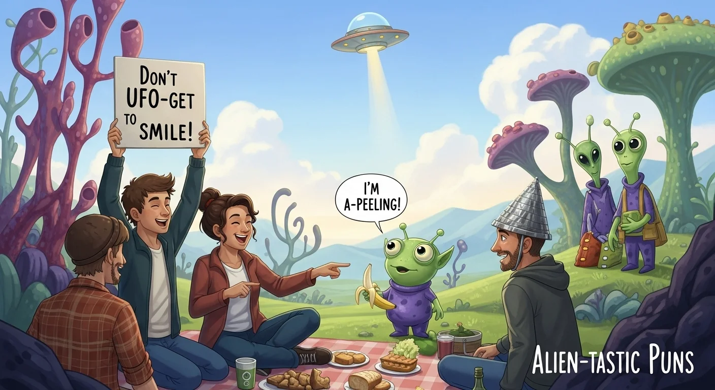 👽 171 Alien Puns & Jokes That Are Out of This World 🚀😂 - Puns Code