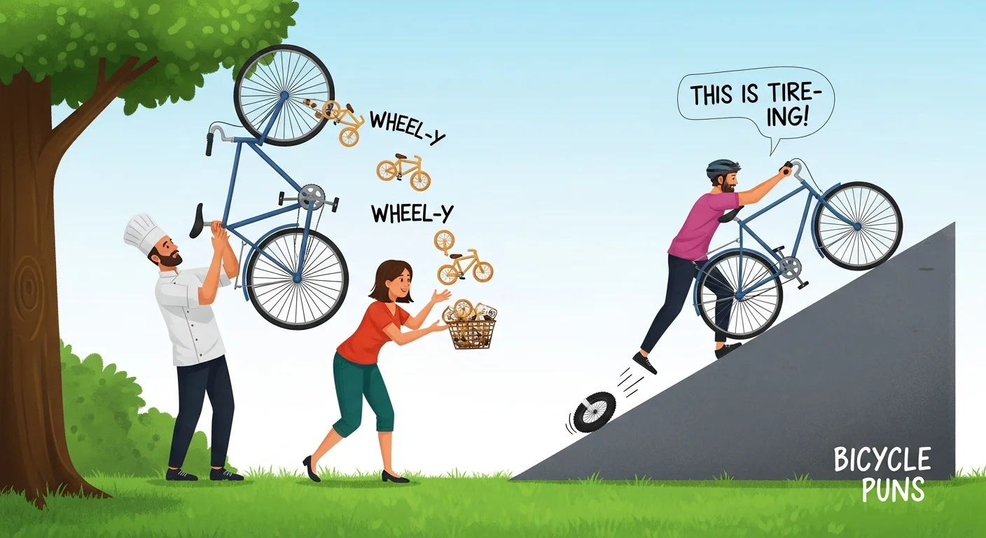 Wheelie Funny Puns