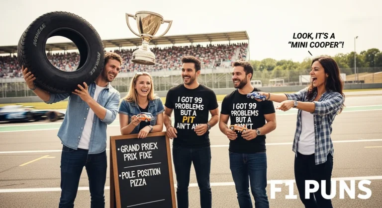 f1 puns