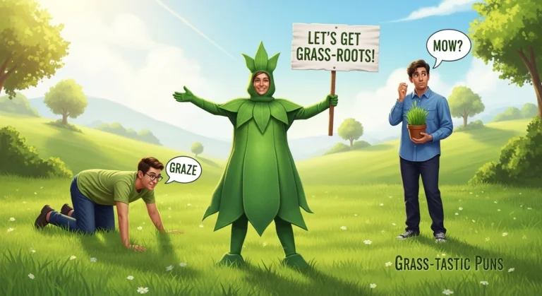 grass puns