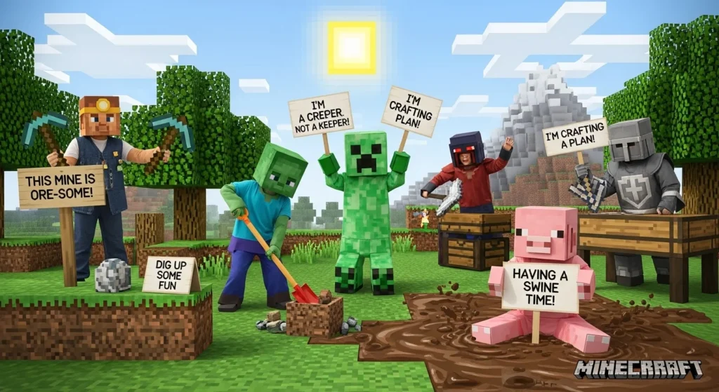 minecraft puns