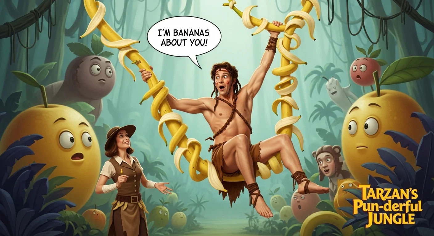 Vine Art of Tarzan Puns