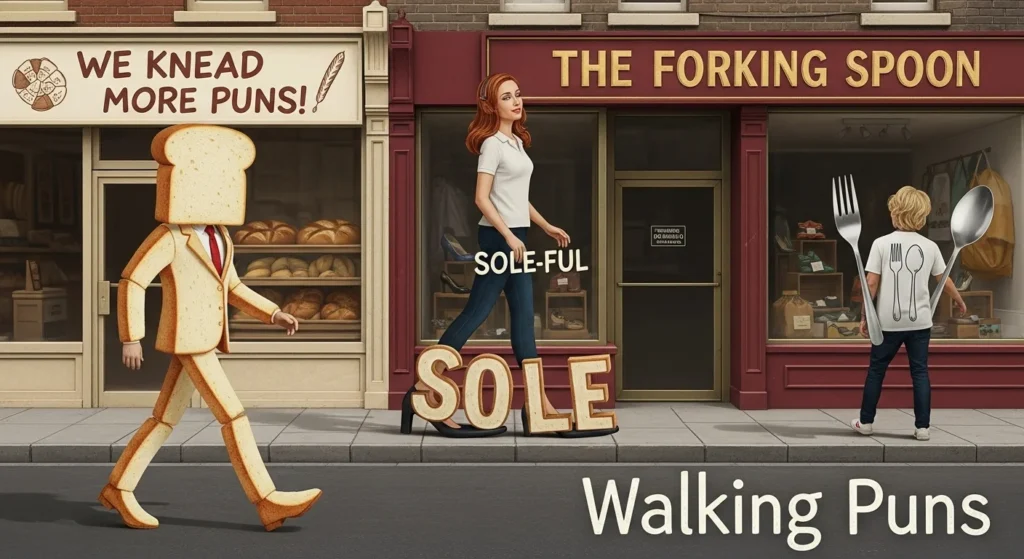 walking puns