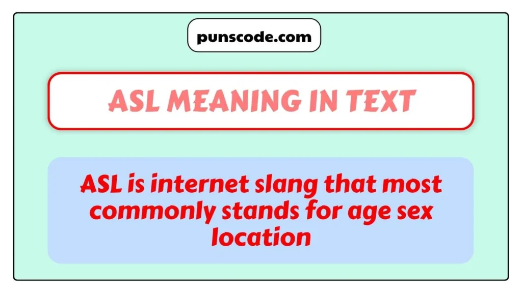 ASL Meaning in Text
